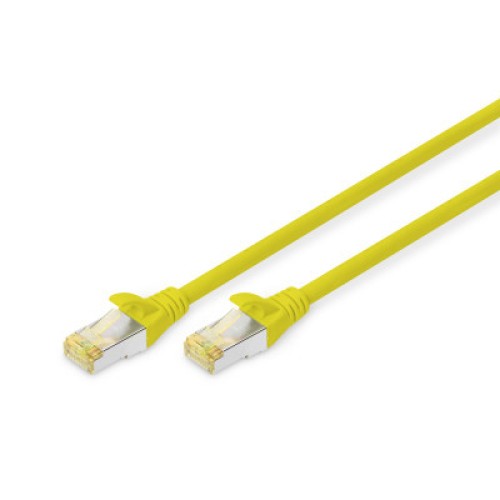 Патч-корд 1м, CAT 6a S-FTP, AWG 26/7, Cu, LSZH, yellow Digitus (DK-1644-A-010/Y)