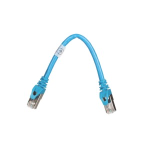 Патч-корд 0.20м S/FTP Cat 6 CU PVC 26AWG 7/0.16 blue 2E (2E-PC6SFTPCOP-020BL)