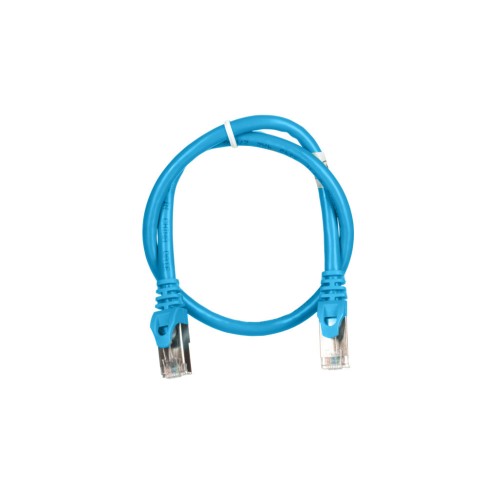 Патч-корд 0.50м S/FTP Cat 6 CU PVC 26AWG 7/0.16 blue 2E (2E-PC6SFTPCOP-050BL)