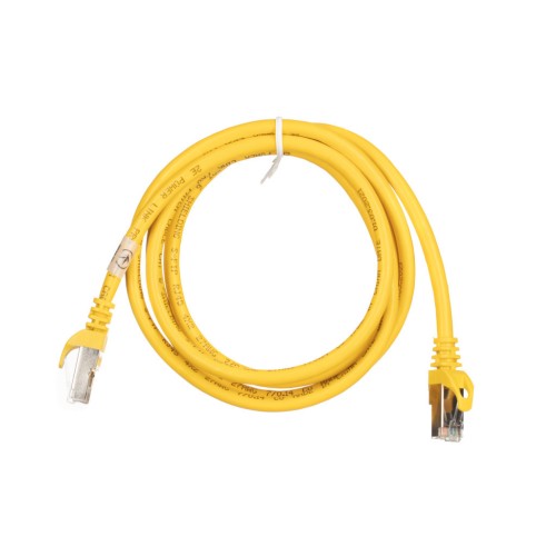 Патч-корд 1.50м S/FTP Cat 6 CU PVC 26AWG 7/0.16 yellow 2E (2E-PC6SFTPCOP-150YLW)