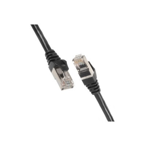 Патч-корд 1м S/FTP Cat 6 CU PVC 26AWG 7/0.16 black 2E (2E-PC6SFTPCOP-100BK)