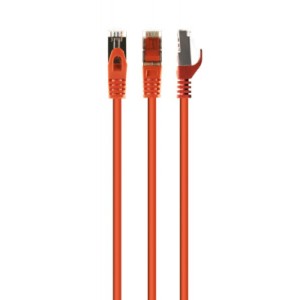 Патч-корд 1м S/FTP Cat 6A CU LSZH orange Cablexpert (PP6A-LSZHCU-O-1M)