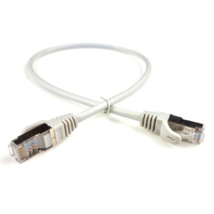 Патч-корд 0.5м FTP cat 5е CU gray Eserver (14120 / CAT.5E FTP CORD-0.5M-GRY)