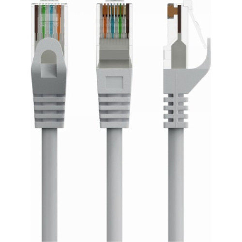 Патч-корд 0.25м UTP cat 6 CU gray Cablexpert (PP6U-CU-0.25M)