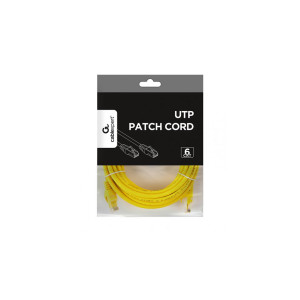 Патч-корд 10м UTP cat 6 CCA yellow Cablexpert (PP6U-10M/Y)