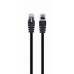 Патч-корд 10м UTP cat 6 CCA black Cablexpert (PP6U-10M/BL)