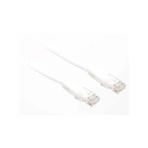 Патч-корд 3м, UTP, cat.5e, CCA, white Cablexpert (PP12-3M-W)
