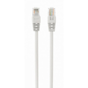 Патч-корд 3м, UTP, cat.5e, CCA, white Cablexpert (PP12-3M-W)
