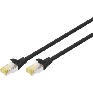 Патч-корд 3м CAT 6a S-FTP, AWG 26/7, Cu, PVC, black Digitus (DK-1644-A-030/BL)