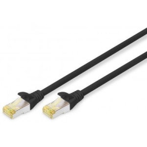 Патч-корд 2м CAT 6a S-FTP, AWG 26/7, Cu, LSZH, black Digitus (DK-1644-A-020/BL)