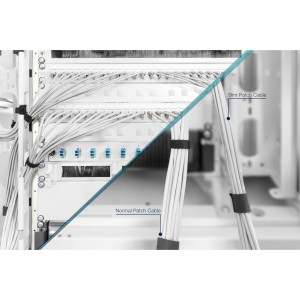Патч-корд 1м, U-FTP, CAT 6a, AWG 28/7, Cu, LSZH, Slim, grey Digitus (DK-1624-A-010S)