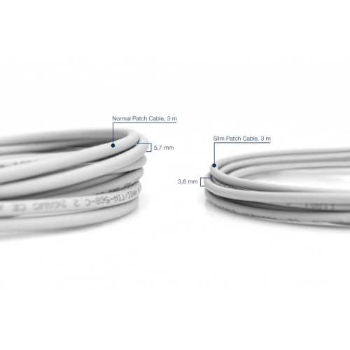 Патч-корд 1м, U-FTP, CAT 6a, AWG 28/7, Cu, LSZH, Slim, grey Digitus (DK-1624-A-010S)