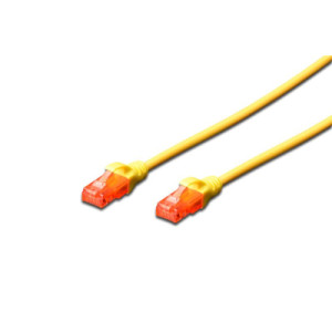 Патч-корд 3м, UTP, cat.6, CCA, AWG 26/7, PVC, yellow Digitus (DK-1612-030/Y)