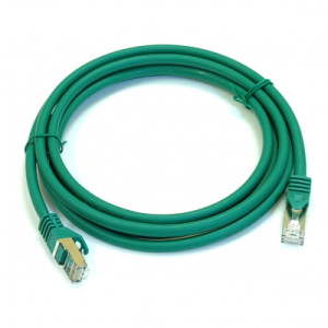 Патч-корд 3м S/FTP Cat 6A CU green LW (PC005-C6A-300-GN)