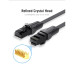 Патч-корд Flat Cat.6 UTP Patch Cable 0.75M Black VENTION (IBABE)