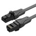 Патч-корд Flat Cat.6 UTP Patch Cable 0.75M Black VENTION (IBABE)