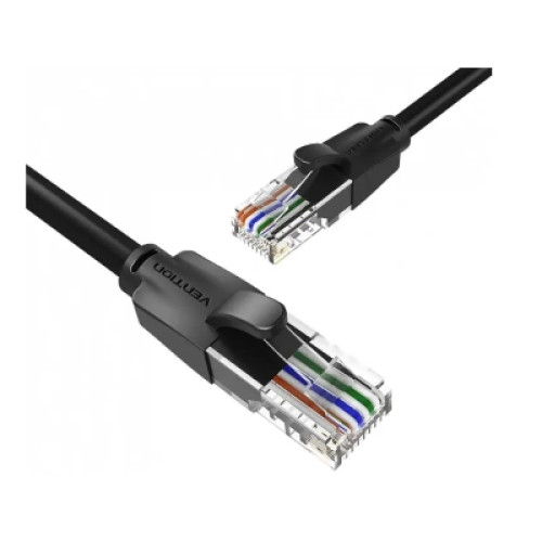 Патч-корд Cat.6 UTP Patch Cable 0.5M Black VENTION (IBEBD)
