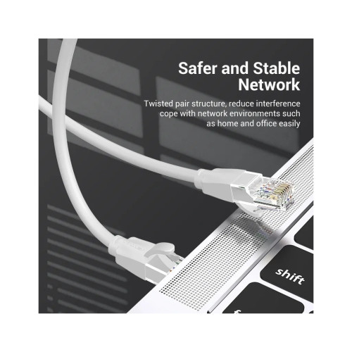 Патч-корд Cat.6 UTP Patch Cable 2M Gray VENTION (IBEHH)