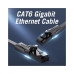 Патч-корд Flat Cat.6 UTP Patch Cable 0.5M Black VENTION (IBJBD)