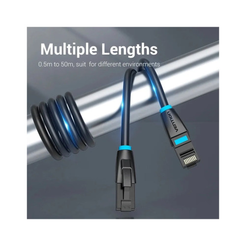 Патч-корд Cat.6 UTP Patch Cable 1M Black VENTION (IBKBF)