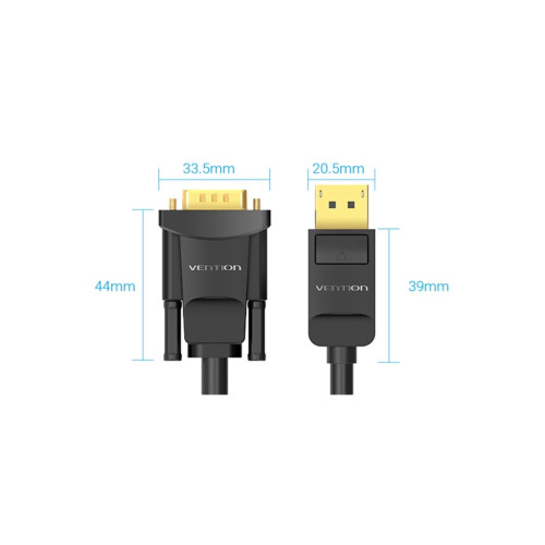 Патч-корд Cat.6 SFTP Extension Patch Cable 2M Black VENTION (IBLBH)