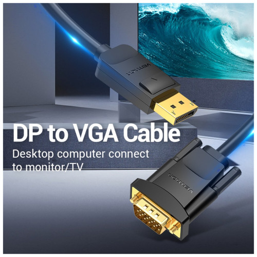 Патч-корд Cat.6 SFTP Extension Patch Cable 2M Black VENTION (IBLBH)