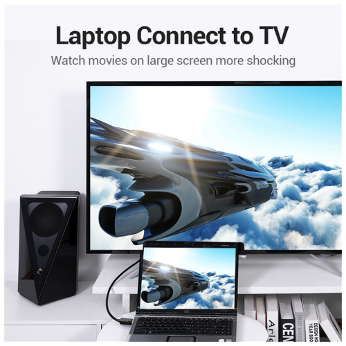 Патч-корд Cat.6 SFTP Extension Patch Cable 2M Black VENTION (IBLBH)