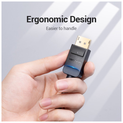 Патч-корд Cat.6 SFTP Extension Patch Cable 2M Black VENTION (IBLBH)