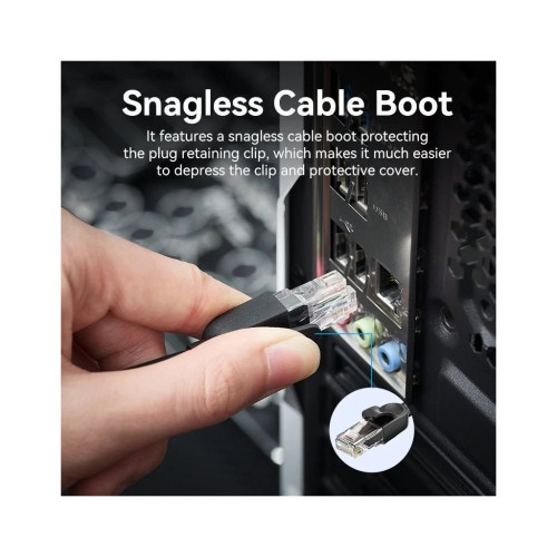 Патч-корд 3м, UTP cat 6 RJ-45 black VENTION (IBNBI)