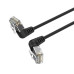 Патч-корд 1.5м, UTP cat 6a RJ-45 90° corner black VENTION (IBOBG)