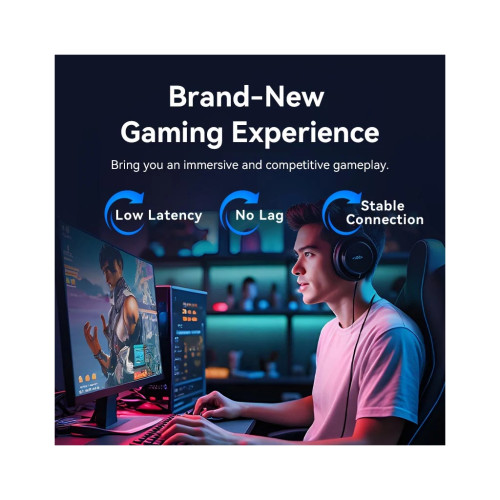 Патч-корд 1м, S/FTP cat 8 RJ-45 black VENTION (IKABF)