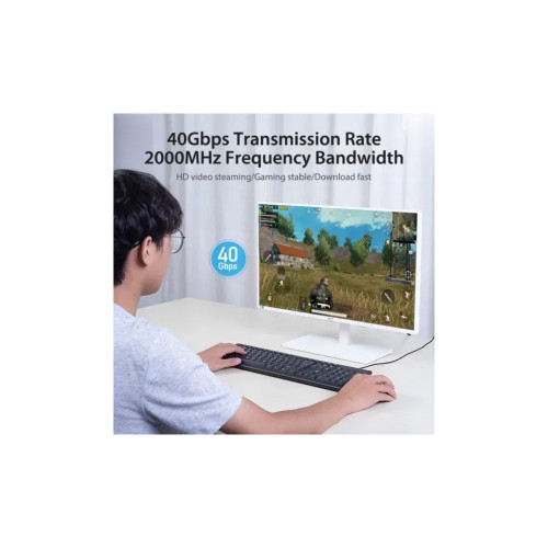 Патч-корд Cat.8 SFTP Patch Cable 10M Black VENTION (IKABL)