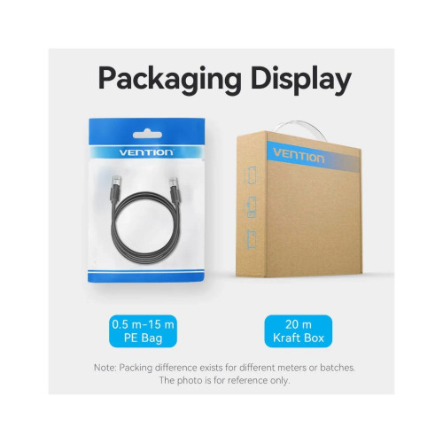 Патч-корд Cat8 SFTP Patch Cable 3M Black VENTION (IKKBI)