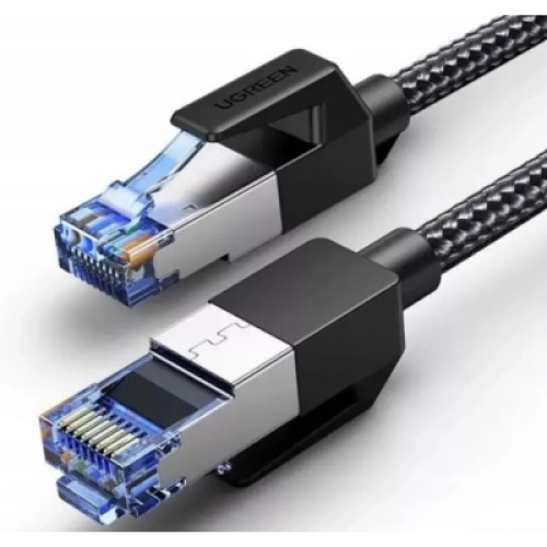 Патч-корд 10м, S/FTP cat 7 RJ-45 COPPER black Ugreen (U_30795)
