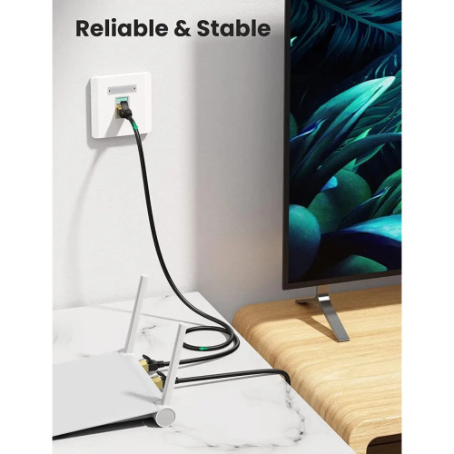 Патч-корд 2м, F/FTP cat 7 RJ-45 black Ugreen (U_11269)