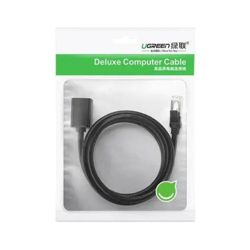 Патч-корд 5м F/UTP cat 6 RJ-45 extension black Ugreen (U_11283)