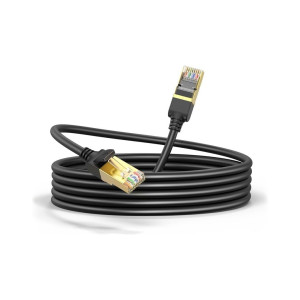 Патч-корд 15м, F/FTP cat 7 RJ-45 black Ugreen (U_11274)