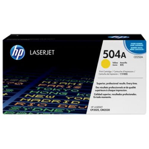 Картридж HP CLJ  504A yellow /CM3530/ CP3525 series (CE252A)