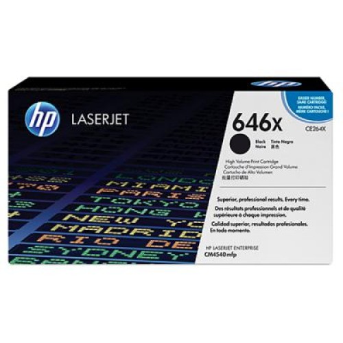 Картридж HP CLJ  646X Black \CM4540MFP (CE264X)