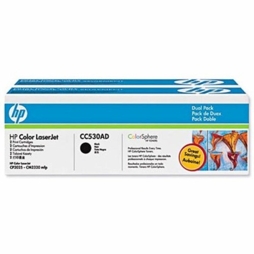 Картридж HP CLJ  304A Black Dual Pack, CP2025/ CM2320 (CC530AD)