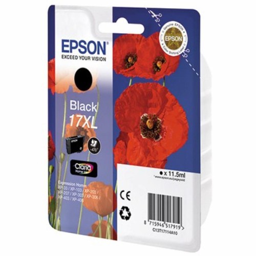 Картридж Epson 17XL black (для XP103/ 203/ 207) (C13T17114A10)