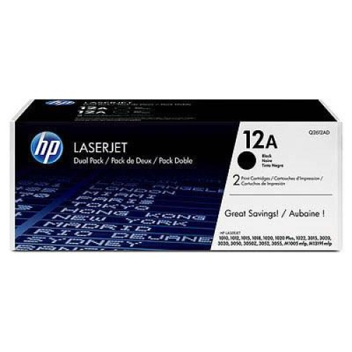 Картридж HP LJ  12AF 1010/ 1012/ 1015/1020 DUAL PACK (Q2612AF)