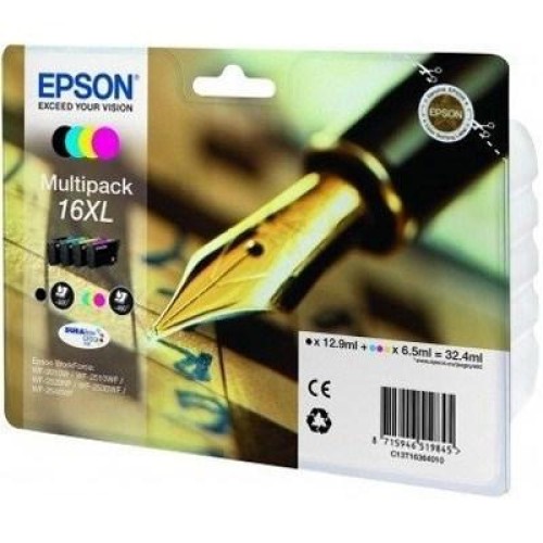 Картридж Epson 16XL WF-2010 Bundle (C,M,Y,Bk) (C13T16364010/C13T16364012)