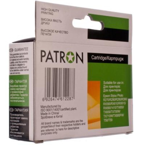 Картридж Patron для EPSON R270/290/390/RX590 LIGHT MAGENTA (PN-0826) (CI-EPS-T08164-LM3-PN)