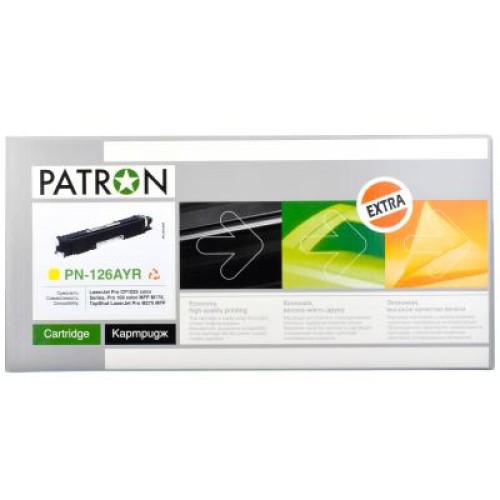 Картридж Patron HP CLJ P1025/ CE312A (PN-126AYR) YELLOW Extra (CT-HP-CE312A-Y-PN-R)