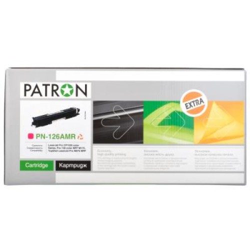 Картридж Patron HP CLJ P1025/ CE313A (PN-126AMR) MAGENTA Extra (CT-HP-CE313A-M-PN-R)