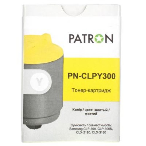 Картридж Patron SAMSUNG CLP-300 (PN-CLPY300) YELLOW (CT-SAM-CLP-300-Y-PN)