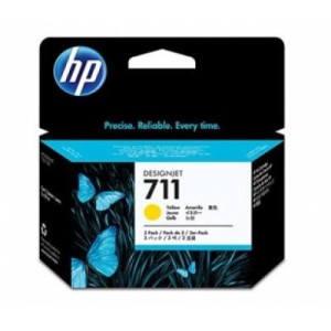 Картридж HP DJ No.711 DesignJet 120/520 3-Pack Yellow (CZ136A)