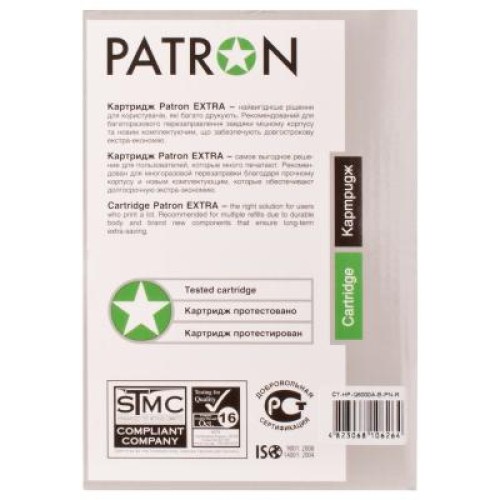 Картридж Patron HP CLJ Q6000A BLACK Extra (PN-124AKR)