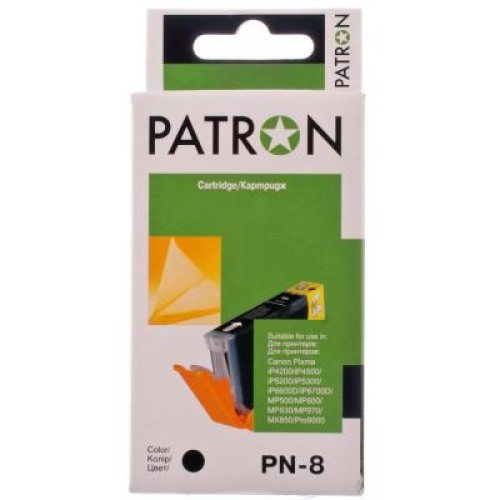 Картридж Patron CANON CLI-8Bk BLACK (PN-8)